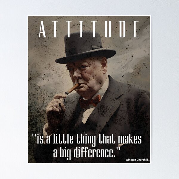 Item preview, Inspirational Churchill poster (High quality)  designed and sold by inspiregoods.