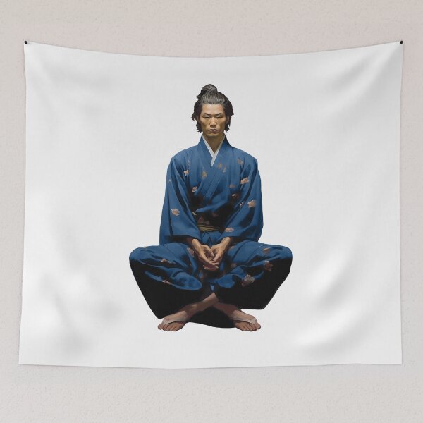 Item preview, Young samurai embracing the way of the sword designed and sold by BogatyrovaOlena.