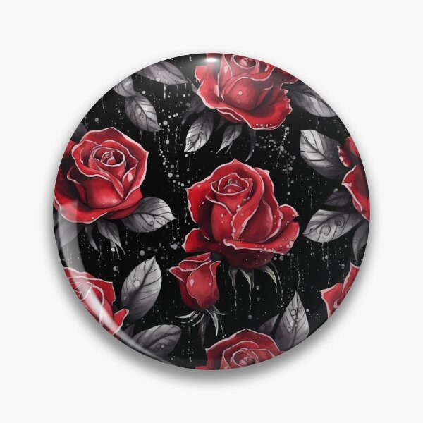 Artikelvorschau, Aquarell gotische rote Rosen nahtloses Muster entworfen und verkauft von PatternStudios.