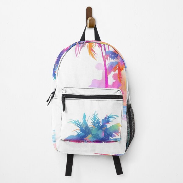 Item preview, Cruise to a Tropical island Watercolor Clipart Summer holidays Beach under Palm Trees #12 designed and sold by emaga.