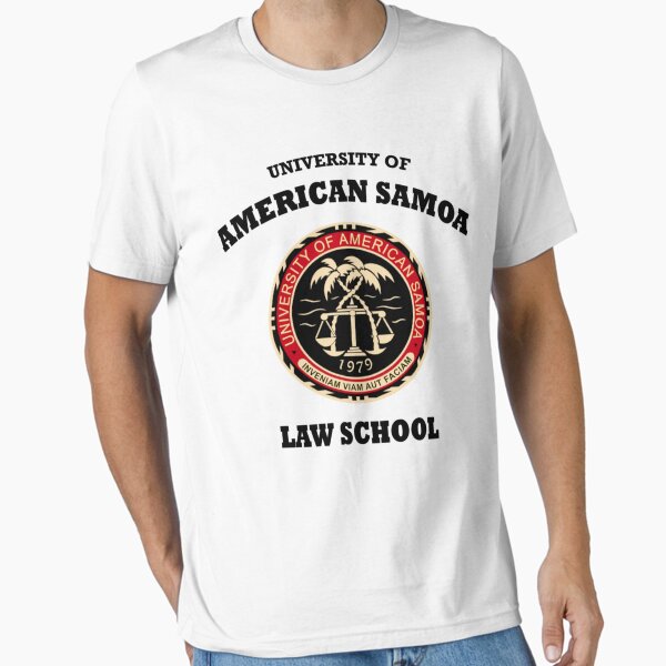 Vista previa del artículo con la obra «Facultad de Derecho de la Universidad de Samoa Americana - Diseñado profesionalmente», diseñado y vendido por Kelli Coulson.