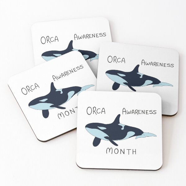 Artikelvorschau, Orca-Bewusstseinsmonat entworfen und verkauft von Art by Kathleen Stuart.