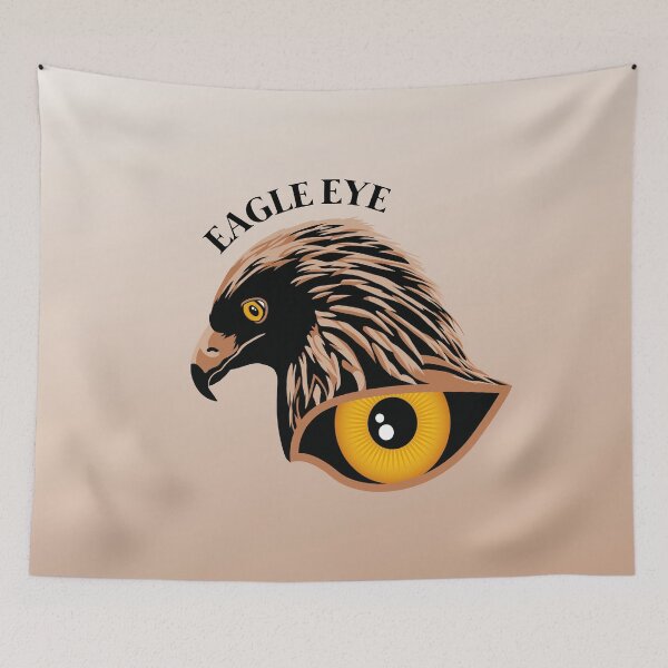 Item preview, Eagle eye bird portrait designed and sold by Captain Chromatic.
