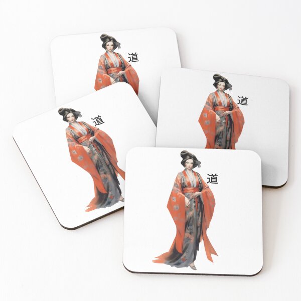 Item preview, Graceful Japanese woman in a vibrant kimono, radiating elegance designed and sold by BogatyrovaOlena.