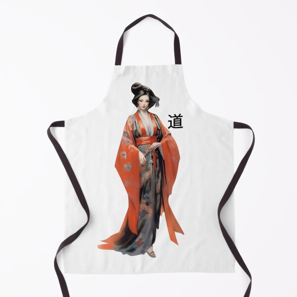 Item preview, Graceful Japanese woman in a vibrant kimono, radiating elegance designed and sold by BogatyrovaOlena.