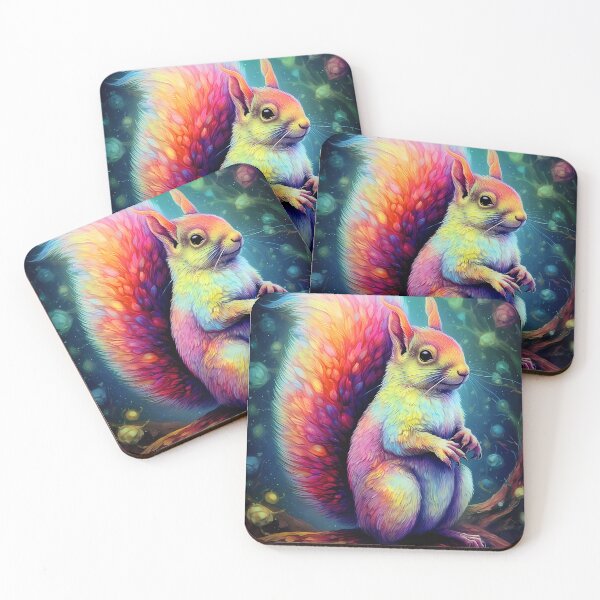 Aperçu de l'œuvre Psychedelic Squirrel créée et vendue par KateAndersonLTD.