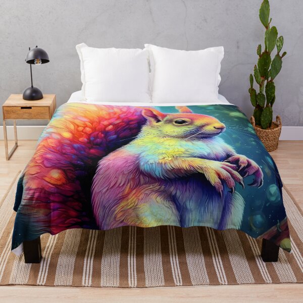 Aperçu de l'œuvre Psychedelic Squirrel créée et vendue par KateAndersonLTD.