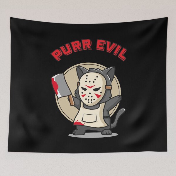 Item preview, Purr Evil Cat designed and sold by Monkey-Bar.