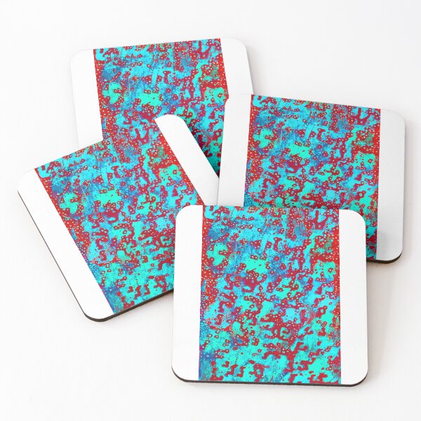 Item preview, Blue dot on red Painting designed and sold by E-W-D.