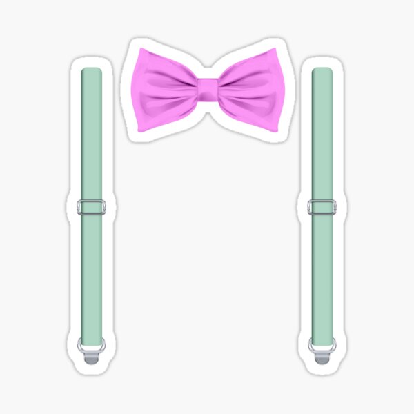 Pink Bow Tie Stickers for Sale