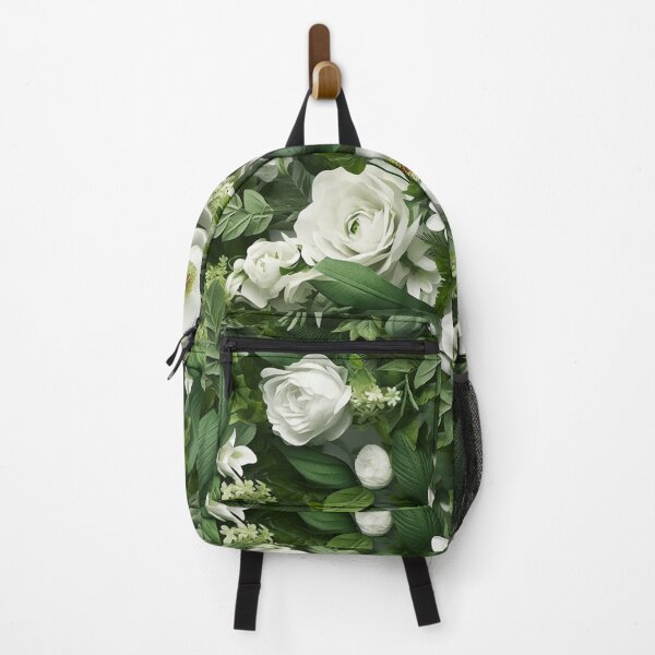Item preview, White Roses Pattern: Elegance in Purity - Maixibilionoxis Vertical Garden Collection designed and sold by Maixibilionoxis.