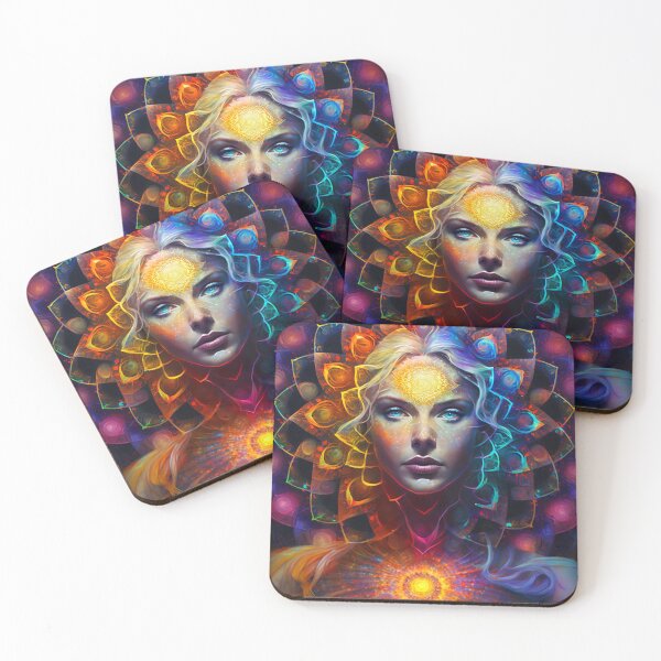 Item preview, Radiant Energy: Woman with Glowing Chakras designed and sold by Visual Foundry.