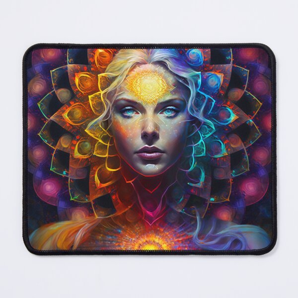 Item preview, Radiant Energy: Woman with Glowing Chakras designed and sold by Visual Foundry.