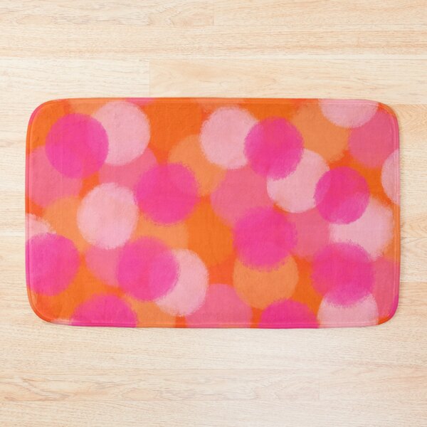 Item preview, Abstract, Hot Pink and Orange, Paint Brush Effect Round  designed and sold by OneThreeSix.