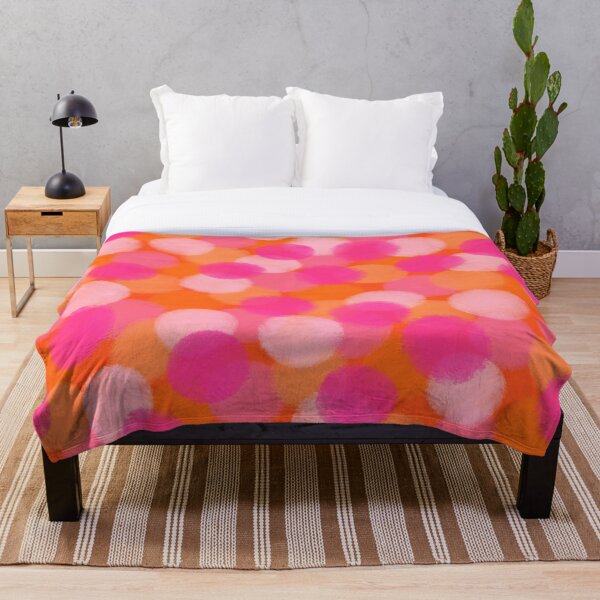Item preview, Abstracto, rosa intenso y naranja, efecto de pincel redondo designed and sold by OneThreeSix.