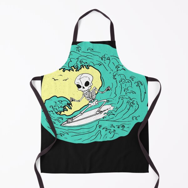 Item preview, Skeleton surfing on waves designed and sold by ChrisFeil.