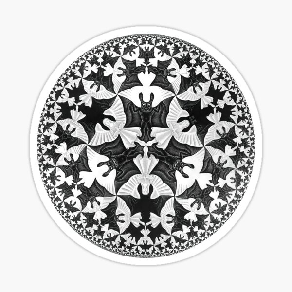 Item preview, Circle Limit IV (Infinity Bats Pattern), by M.C. Escher designed and sold by Gabriel S.