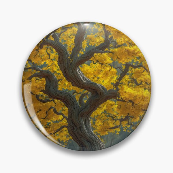 Item preview, Fantasy oak tree with yellow leaves illustration designed and sold by ArtyBuys.