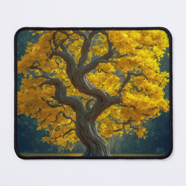 Item preview, Fantasy oak tree with yellow leaves illustration designed and sold by ArtyBuys.