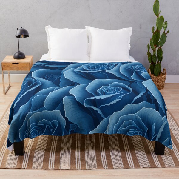 Item preview, Azure Whispers: Immerse in the Enigmatic Blue Roses Pattern! designed and sold by MeowtifullyCute.