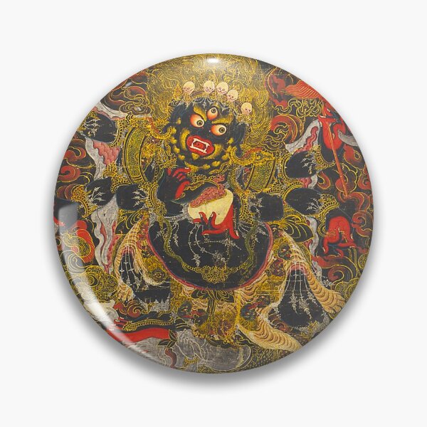 Item preview, Mandala 164 Tibetan Buddhist Thangka Mahakala 1700s designed and sold by GuyBlank.