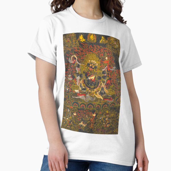 Aperçu de l'œuvre Mandala 164 Bouddhiste Tibétain Thangka Mahakala Années 1700 créée et vendue par GuyBlank.