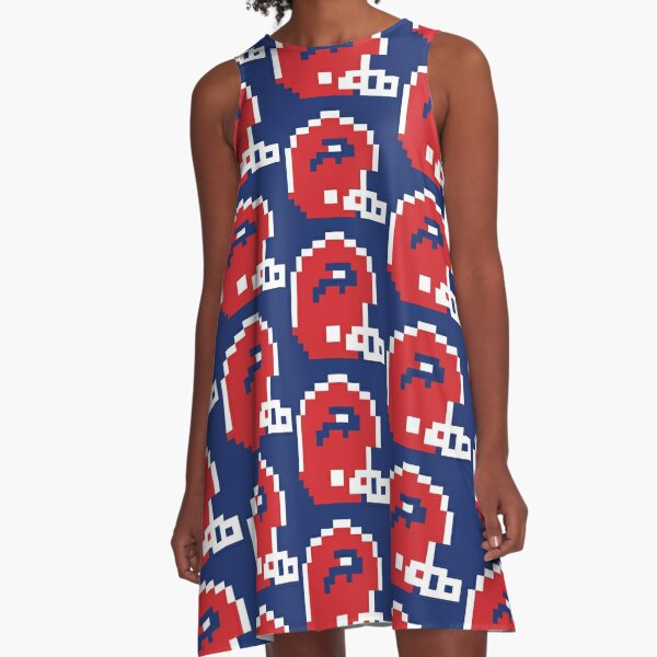 Buffalo Bills Women's Summer Sleeveless Dress Floral Beach Swing  Sundress Gifts