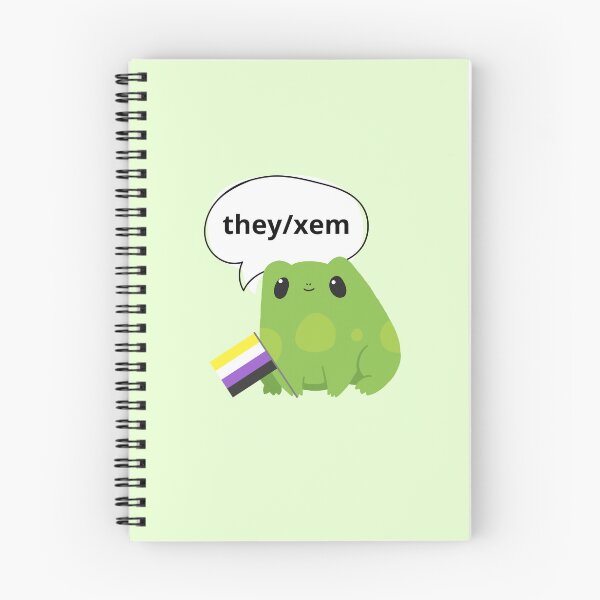 Item preview, Frog Pronouns They/Xem Pronoun designed and sold by Furia LGBTQ+ Accessories.