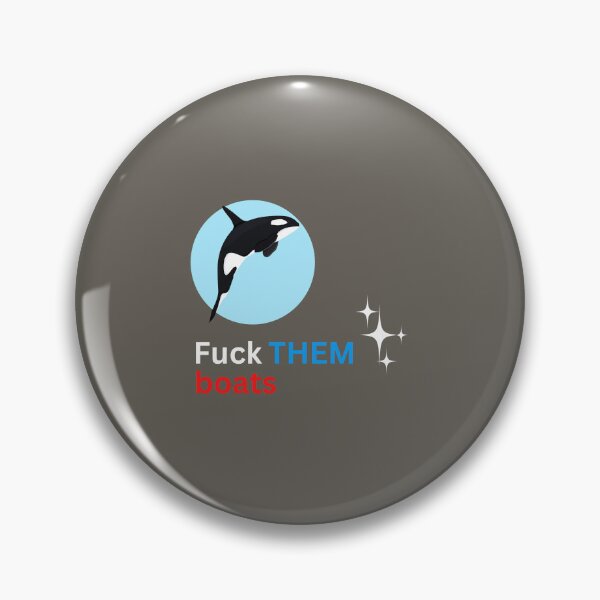Item preview, Fuck them boats Orca Killer Whale, Ocean Orcas Humor Essential T-Shirt designed and sold by StoreSB.