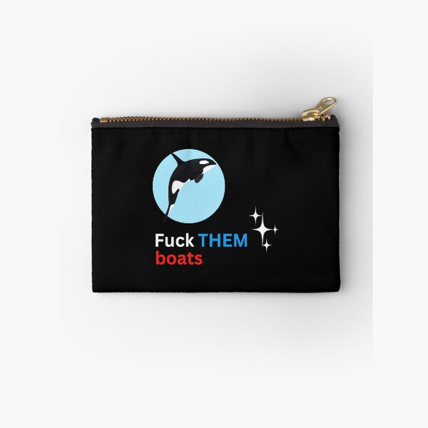Item preview, Fuck them boats Orca Killer Whale, Ocean Orcas Humor Essential T-Shirt designed and sold by StoreSB.