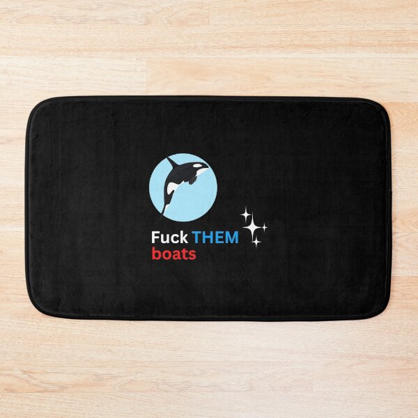 Item preview, Fuck them boats Orca Killer Whale, Ocean Orcas Humor Essential T-Shirt designed and sold by StoreSB.