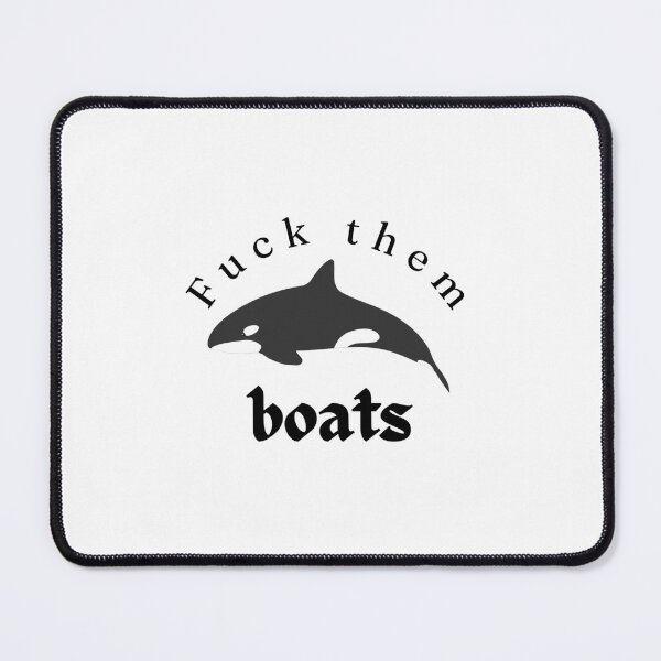 Item preview, Fuck them boats Orca Killer Whale, Ocean Orcas Humor Essential T-Shirt designed and sold by StoreSB.