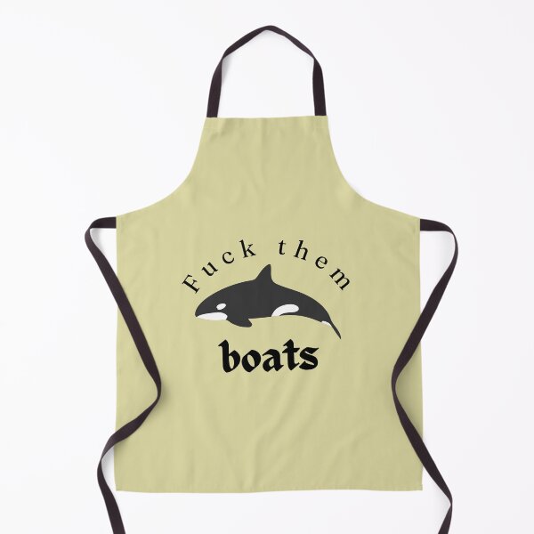 Item preview, Fuck them boats Orca Killer Whale, Ocean Orcas Humor Essential T-Shirt designed and sold by StoreSB.