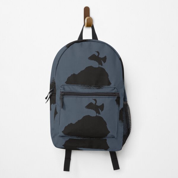 Item preview, Minimalistic Basking Black Cormorant Silhouette designed and sold by taiche.