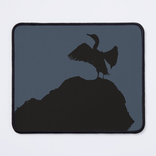 Item preview, Minimalistic Basking Black Cormorant Silhouette  designed and sold by taiche.