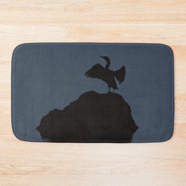 Item preview, Minimalistic Basking Black Cormorant Silhouette  designed and sold by taiche.