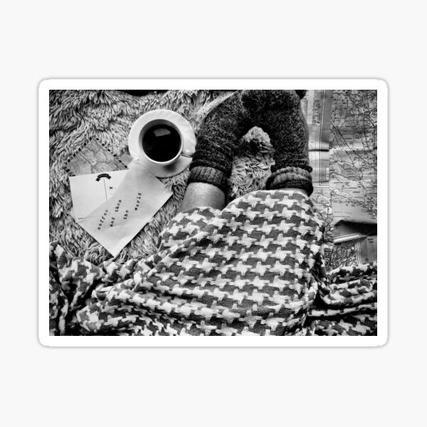 Coffee And Then The World Sticker