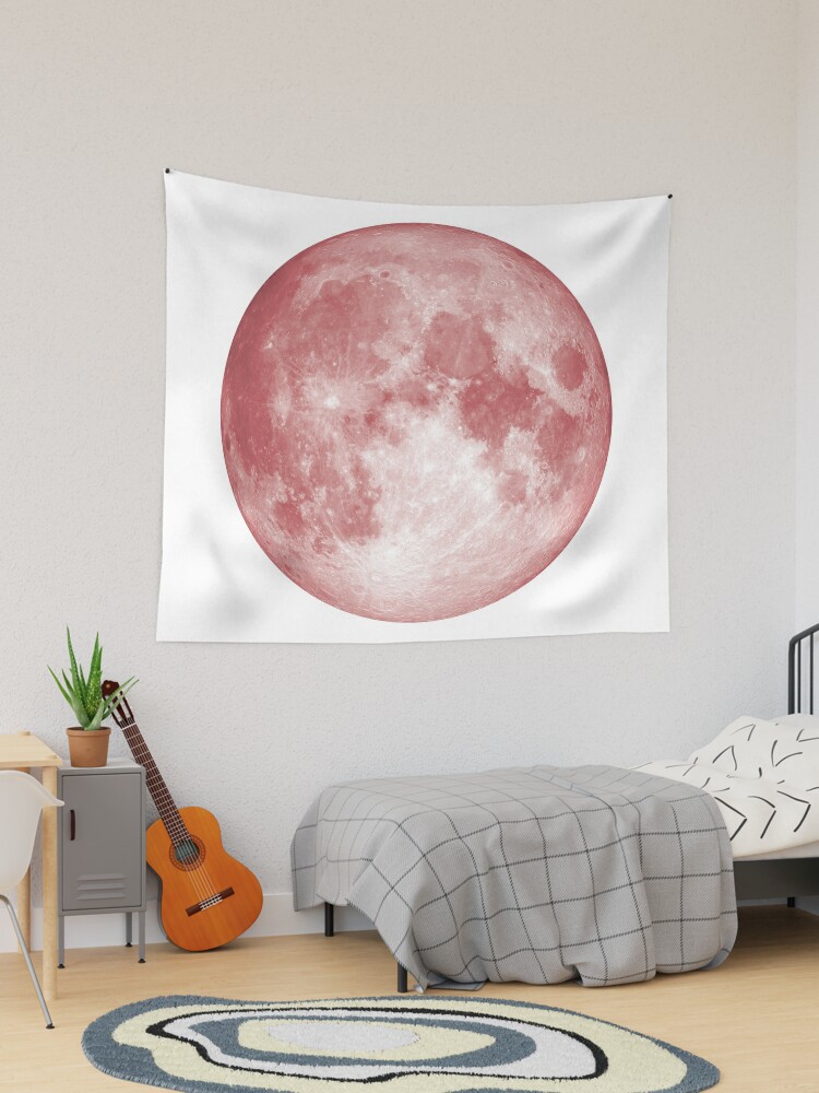 Pink discount moon tapestry