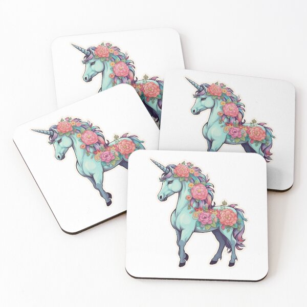 Item preview, Funny fairy unicorn with flowers designed and sold by Hiszpanka.