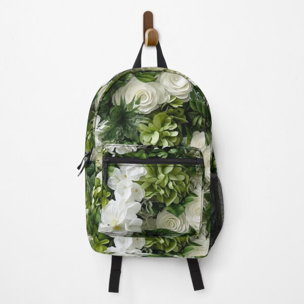 Item preview, White Roses Pattern: Elegance in Purity - Maixibilionoxis Vertical Garden Collection designed and sold by Maixibilionoxis.