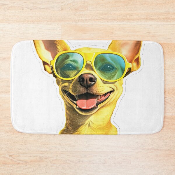 Item preview, Fu nny dog in yellow glasses designed and sold by abmkf.