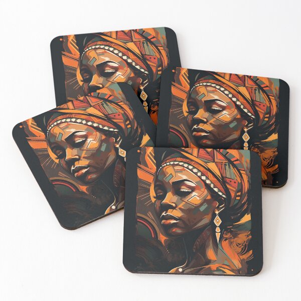 Item preview, Womens Rights Abstract Portrait of a Black Woman designed and sold by MartynGrey.