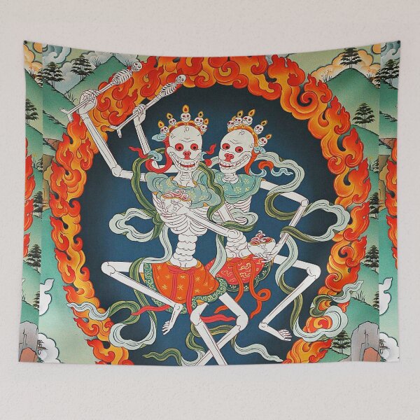 Item preview, Citipati Tibetan Skeleton Dancers Cemetary Gaurdians designed and sold by GuyBlank.