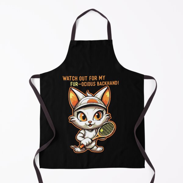 Item preview, Cat tennis - Watch out for my fur-ocious backhand designed and sold by Gerald Waters.