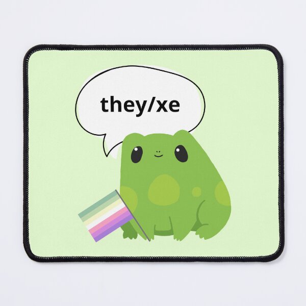 Item preview, Frog Genderfae Pronouns They/Xe Pronoun designed and sold by Furia LGBTQ+ Accessories.