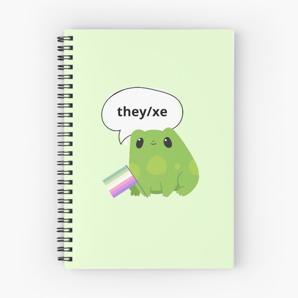 Item preview, Frog Genderfae Pronouns They/Xe Pronoun designed and sold by Furia LGBTQ+ Accessories.