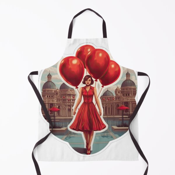 Item preview, Girl with red balloons in her hand designed and sold by abmkf.