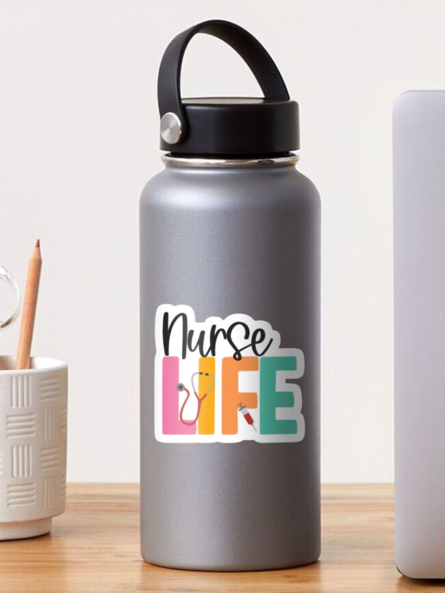 Cute Nurse Water Bottle Designs with Vinyl! - see kate sew