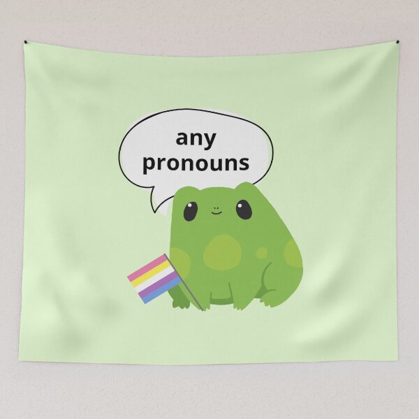 Item preview, Frog Bigender Any Pronouns designed and sold by Furia LGBTQ+ Accessories.