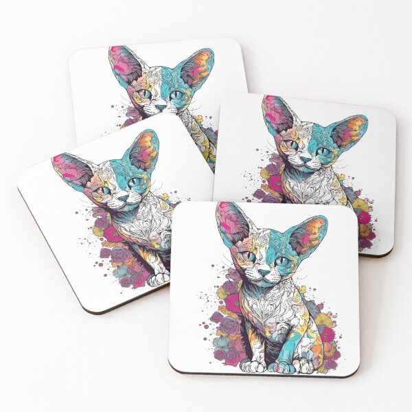 Item preview, WhimsiRex - Devon Rex Cat Design for Playful Feline and Human Fun! designed and sold by DooodleGod.